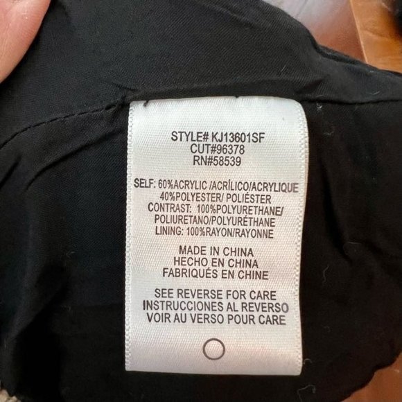 Kut from the Kloth White Black Full Zip Long Sleeve Jacket Women's Size Small S - Picture 6 of 7